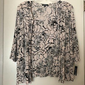 Cream & Black Jacket and Tank 2X NWT